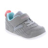 Picture of TSUKIHOSHI 2510 Racer Strap-Closure Machine-Washable Child Sneaker Shoe with Wide Toe Box and Slip-Resistant, Non-Marking Outsole - Gray/Pink, 7 Toddler (1-8 Years) - Size: 7 Toddler
