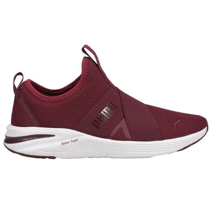 Picture of PUMA Womens Better Foam Prowl Slip Shoes, Size: 6 M US, Color: Grape Wine/Puma White - Size: 6