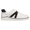 Picture of MIA Alta Lace Up Vegan-Leather Sneakers for Women, Casual Fashion Athletic Shoes, White/Black, Size 6.5 - Size: 6.5