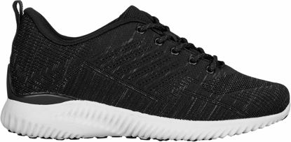 Picture of CALTO Men's Invisible Height Increasing Elevator Shoes - Black/Grey Ultra Lightweight Sporty Sneakers - 2.6 Inches Taller - Q212 - Size 9 D(M) US - Size: 9