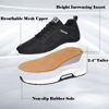 Picture of Recyphi Men's Invisible Height Increasing Elevator Shoes Lightweight Sport Shoes Height Lifting Fashion Sneakers 2.4'' Taller, Black - Size: 8