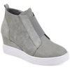 Picture of Journee Collection Womens Clara Sneaker Wedge Grey, 12 Womens US - Size: 12