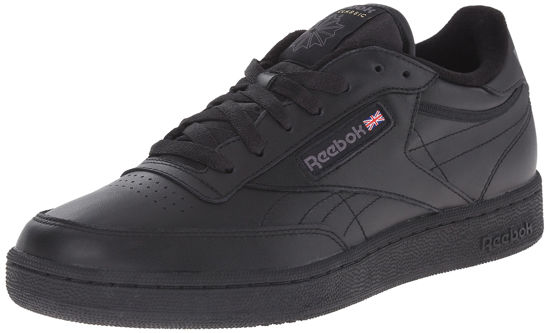 Picture of Reebok Men's Club C Sneaker,Black/Charcoal,6.5 M - Size: 6.5