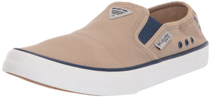 Picture of Columbia Men's Slack Tide Slip PFG Boat Shoe, Oxford Tan/Carbon, 13 - Size: 13