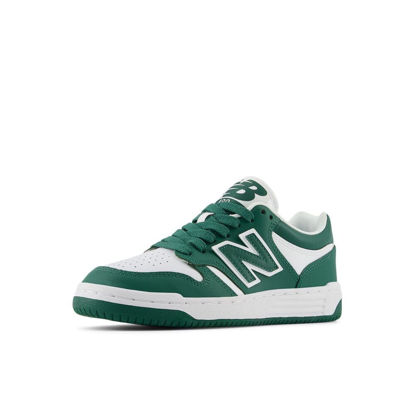 Picture of New Balance Kids 480 V1 Lace-up Sneaker, Team Forest Green/White, 6.5 US Unisex Big - Size: 6.5 Big Kid