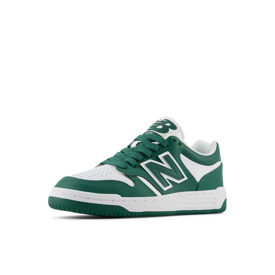 Picture of New Balance Kids 480 V1 Lace-up Sneaker, Team Forest Green/White, 6.5 US Unisex Big - Size: 6.5 Big Kid