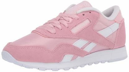 Picture of Reebok Women's Nylon Sneaker, Classic Pink/White/White, 5 - Size: 5