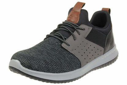 Picture of Skechers Men's Classic Fit-Delson-Camden Sneaker, Black/Grey, 10 - Size: 10