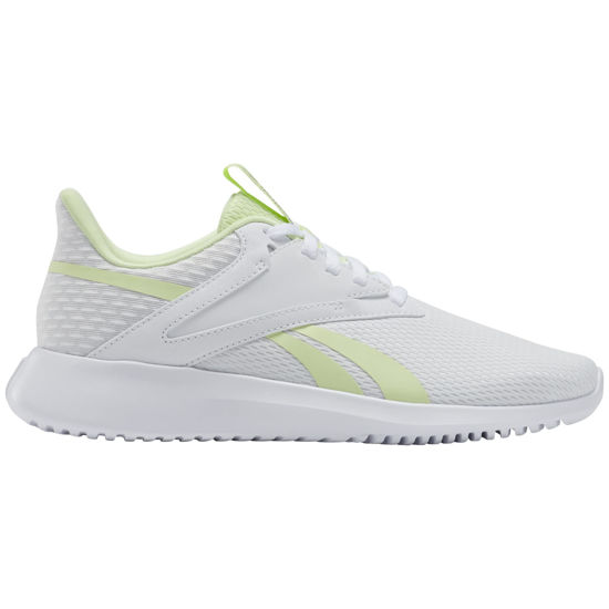 Picture of Reebok Women's Fluxlite Sneaker, White/Citrus Glow/Silver Metallic, 9 - Size: 9