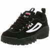 Picture of Fila Men's Strada Disruptor fashion sneakers, Black/White/Vin Red, 8.5 US - Size: 8.5