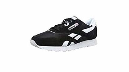 Picture of Reebok Men's Classic-Nylon Sneaker, Black/White, 11 - Size: 11