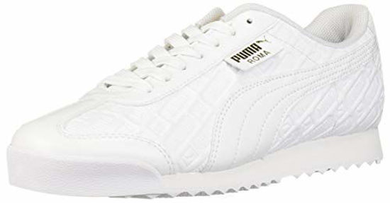 Picture of PUMA Women's Roma Basic Sneaker, White Team Gold, 10 M US - Size: 10