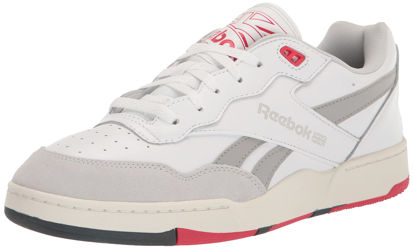 Picture of Reebok Unisex BB 4000 II Sneaker, FTWR White/Pure Grey/Vector Red, 13 US Men - Size: 14.5 Women/13 Men