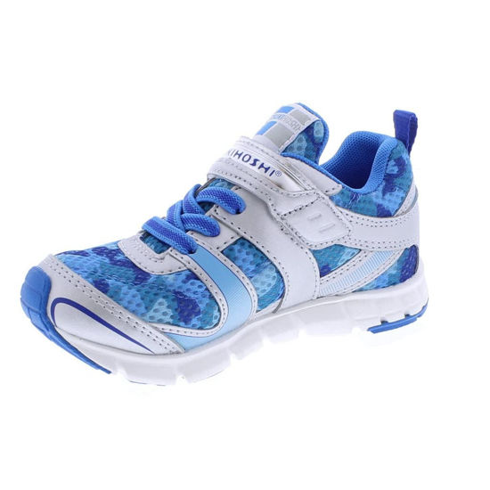 Picture of TSUKIHOSHI 3580 Velocity Strap-Closure Machine-Washable Child Sneaker Shoe with Wide Toe Box and Slip-Resistant, Non-Marking Outsole, Silver/Camo - 9.5 Toddler (1-4 Years) - Size: 9.5 Toddler