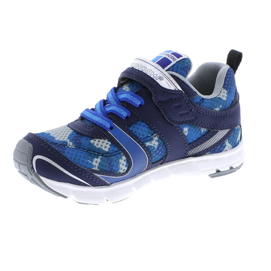 Picture of TSUKIHOSHI 3580 Velocity Strap-Closure Machine-Washable Child Sneaker Shoe with Wide Toe Box and Slip-Resistant, Non-Marking Outsole - Navy/Camo, 7.5 Toddler (1-4 Years) - Size: 7.5 Toddler
