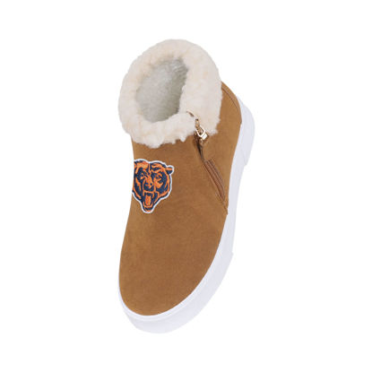 Picture of Chicago Bears NFL Womens Fuzzy Brim Zipper Boot - 10 - Size: 10