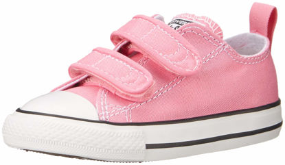 Picture of Converse Kids Baby Girl's Chuck Taylor 2V Ox (Infant/Toddler) Pink Sneaker 4 M US Toddler - Size: 4 Toddler