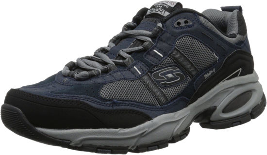 Picture of Skechers mens Vigor 2.0 Trait road running shoes, Navy/Grey, 8 X-Wide US - Size: 8 Wide