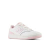 Picture of New Balance BB80 V1 Lace-Up Sneaker, White/Mid Century Pink, 5.5 US Unisex Big Kid - Size: 5.5 Big Kid