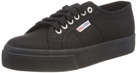 Picture of Superga Women's 2790acotw Linea Up and Down, Black (Full Black 996), 6.5 UK - Size: 9 Women/7.5 Men