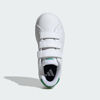 Picture of adidas Advantage Base 2.0 Sneaker, White/White/Green, 12 US Unisex Little Kid - Size: 12 Little Kid