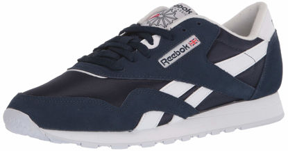 Picture of Reebok Men's Classic Nylon Sneaker, Collegiate Navy/White, 5.5 - Size: 5.5