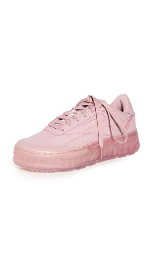 Picture of Reebok Women's Club C Double Geo Flooded Ice Sneakers, Smokey Rose/Smokey Rose/Rose, Pink, 6.5 Medium US - Size: 6.5