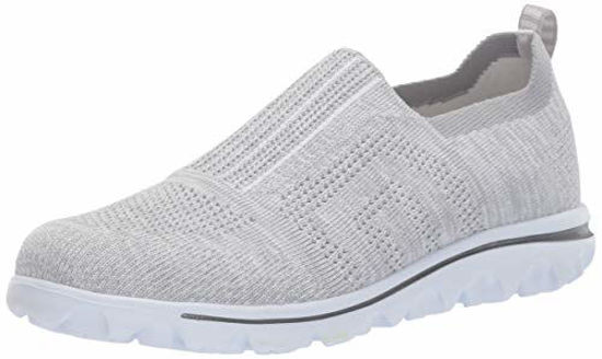 Picture of Propet Women's TravelActiv Stretch Boat Shoe, Grey, 9.5 D US - Size: 9.5 Wide