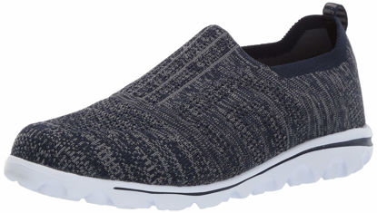 Picture of Propet Women's TravelActiv Stretch Boat Shoe, Navy, 10 B US - Size: 10