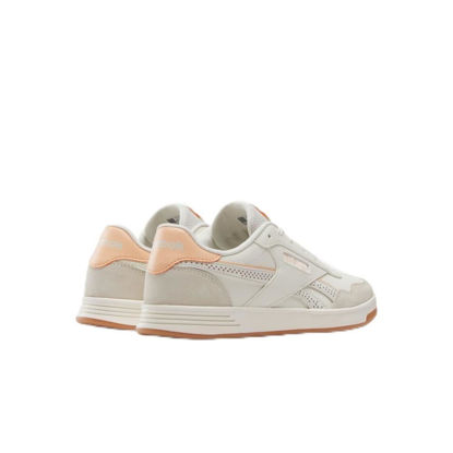 Picture of Reebok Women's Court Advance Sneaker, Chalk/Pink Stucco/Utility Brown, 5 - Size: 5