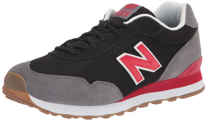 Picture of New Balance Men's 515 V3 Sneaker, Black/Team Red, 6.5 X-Wide - Size: 6.5 X-Wide