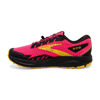 Picture of Brooks Women’s Divide 4 Trail Running Shoe - Diva Pink/Black/Lemon Chrome - 12 Medium - Size: 12