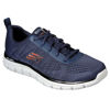 Picture of Skechers mens Skechers Men's Track Moulton Oxford, Navy/Orange, 12 US - Size: 12
