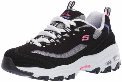 Picture of Skechers Women's Athleisure Sneaker, Black/Purple, 11 US medium - Size: 11