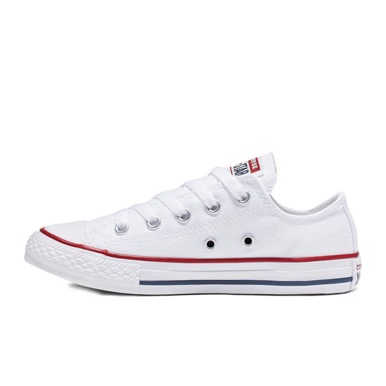 Picture of Converse Unisex-Child Chuck Taylor All Star Canvas Low Top Sneaker, Optical White, 1.5 M US Little Kid - Size: 1.5 Little Kid