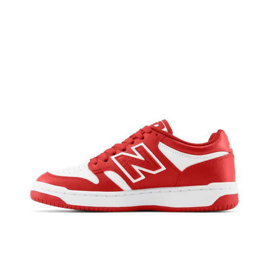 Picture of New Balance Kids 480 V1 Lace-up Sneaker, Red/White, 4 US Unisex Big - Size: 4 Big Kid