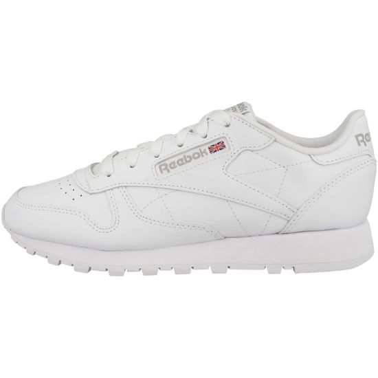 Picture of Reebok Women's Classic Leather Sneaker, Ftwr White Ftwr White Pure Grey 3, 9 US - Size: 8.5