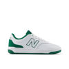 Picture of New Balance BB80 V1 Lace-Up Sneaker, White/Classic Pine, 4 US Unisex Big Kid - Size: 4 Big Kid