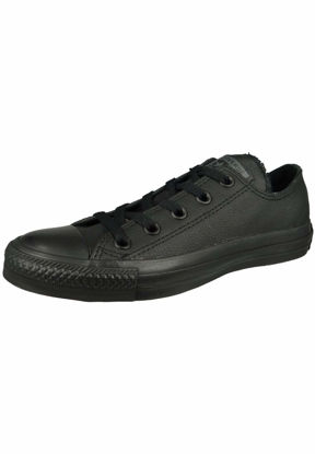 Picture of Converse Unisex-Adult Chuck Taylor All Star Leather Low Top Sneaker, Black Mono, 3.5 M US - Size: 5.5 Women/3.5 Men