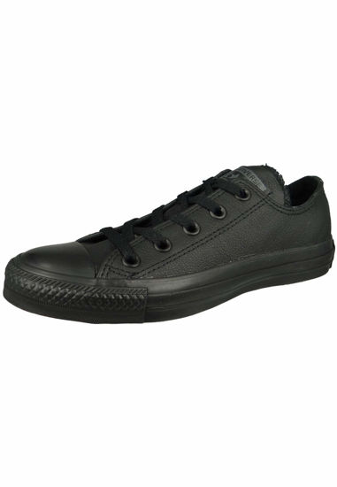 Picture of Converse Unisex-Adult Chuck Taylor All Star Leather Low Top Sneaker, Black Mono, 3.5 M US - Size: 5.5 Women/3.5 Men