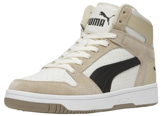 Picture of PUMA Mens Rebound Layup Sneaker, Vapor Gray-PUMA Mens Black-Putty, 12 - Size: 12