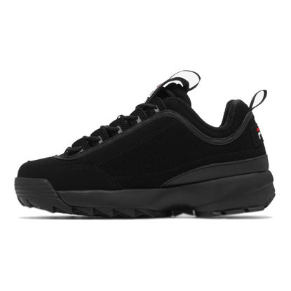 Picture of Fila Men's Strada Disruptor fashion sneakers, Black/White/Vin Red, 13 US - Size: 13