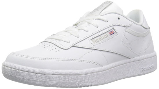 Picture of Reebok Unisex-Kid's Club C Sneaker, White/Sheer Grey-int, 6.5 - Size: 6.5