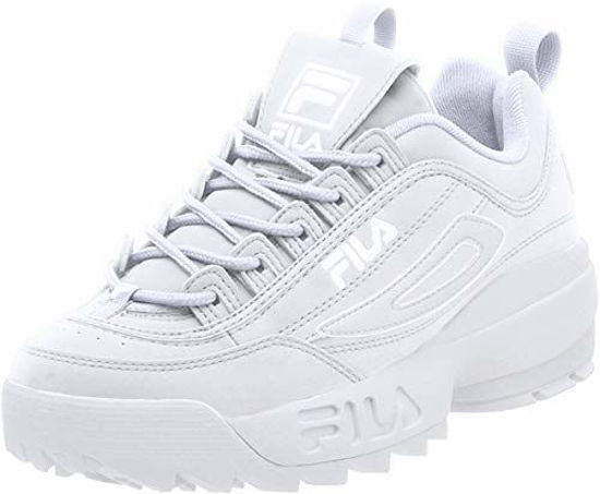 Picture of Fila Men's Strada Disruptor fashion sneakers, White/White/White, 12 US - Size: 12