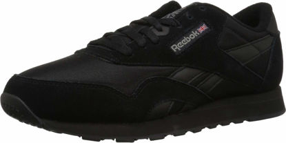 Picture of Reebok Men's Classic Nylon Sneaker, Black/Black/Carbon, 10.5 - Size: 10.5