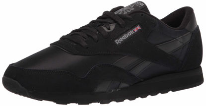 Picture of Reebok men's Classic Nylon Sneaker, Black/Pure Grey, 10 US - Size: 10