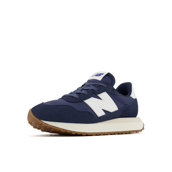 Picture of New Balance boys 237 V1 Lace-up Sneaker, Natural Indigo/Moonbeam, 4.5 Wide Big Kid US - Size: 4.5 Wide Big Kid