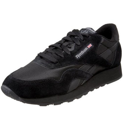 Picture of Reebok Men's Classic Nylon Sneaker,Black/Black/Carbon,14 M US - Size: 14