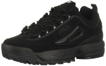Picture of Fila Men's Strada Disruptor fashion sneakers, Black/Black/Black, 8 US - Size: 8