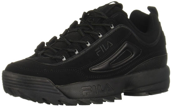 Picture of Fila Men's Strada Disruptor fashion sneakers, Black/Black/Black, 8 US - Size: 8